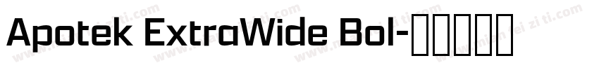 Apotek ExtraWide Bol字体转换